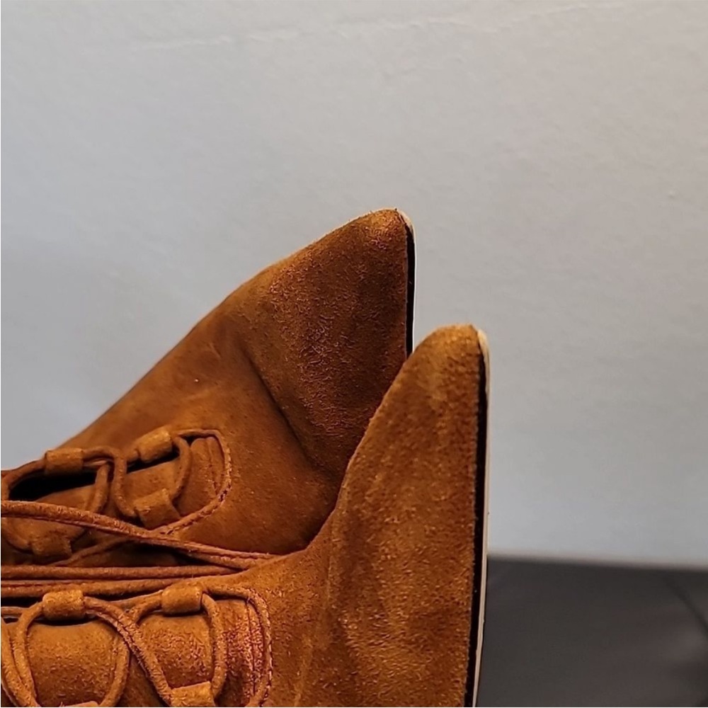 Good American  Scandal Lace Up High Heel Booties - Picture 10 of 10